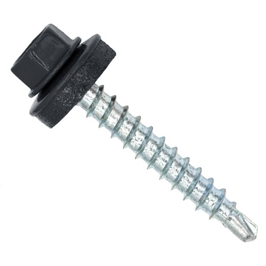 Surub autoforant pt. tigla metalica sau tabla, cap hexagonal, saiba EPDM