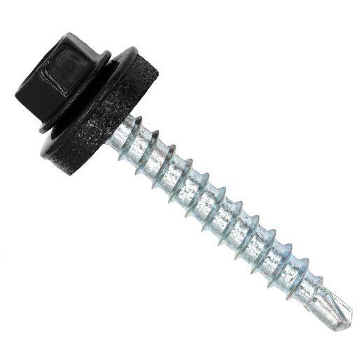 Surub autoforant pt. tigla metalica sau tabla, cap hexagonal, saiba EPDM