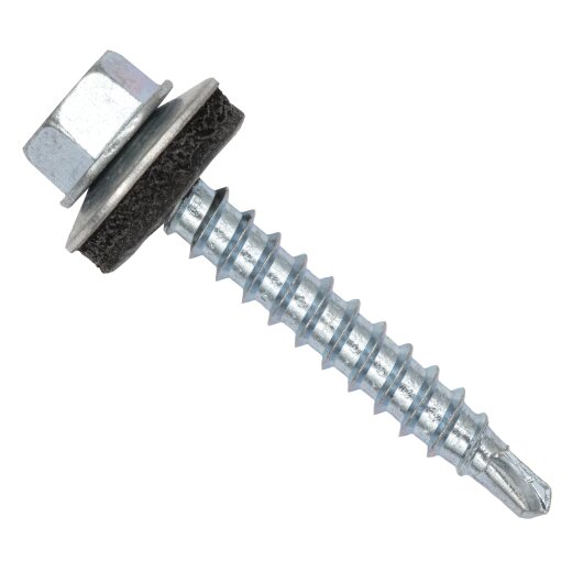 Önfúró csavar fémlemez- vagy tetőcseréphez, hatlapfejű, EPDM alátét