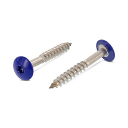 Surub lemn dulgherie cap stea colorat - 5,5 x 32 mm - RAL 5002 - 100 buc. - Admira Distribution