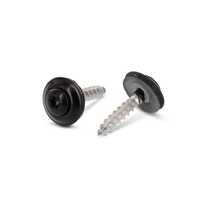 Surub lemn dulgherie colorat cap inecat cu saiba EPDM - 4,5 x 60 mm - RAL 9005 - 200 buc. - Admira Distribution